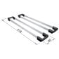Blanco Quatrus Ergon Sink Rails in Stainless Steel (Set of 2), , large
