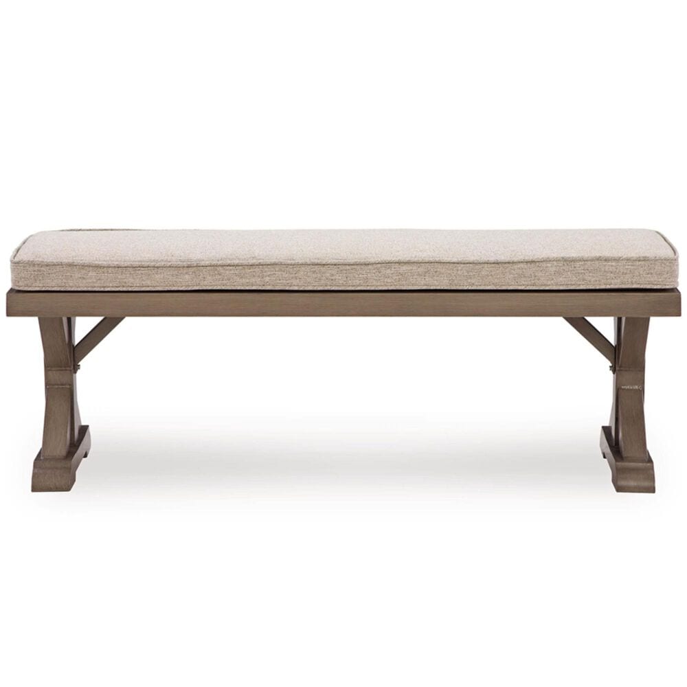 Ashley Laguna Heights Bench with Cushion in Beige, , large
