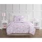 Pem America My World Rainbow Unicorn 4-Piece Full Comforter Set in Purple and Pink, , large