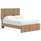 Ashley Gramburg 4 Piece Queen Platform Panel Bedroom Set in Warm Brown, , large
