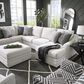 Ashley Koralynn Oversized Accent Ottoman in Stone, , large