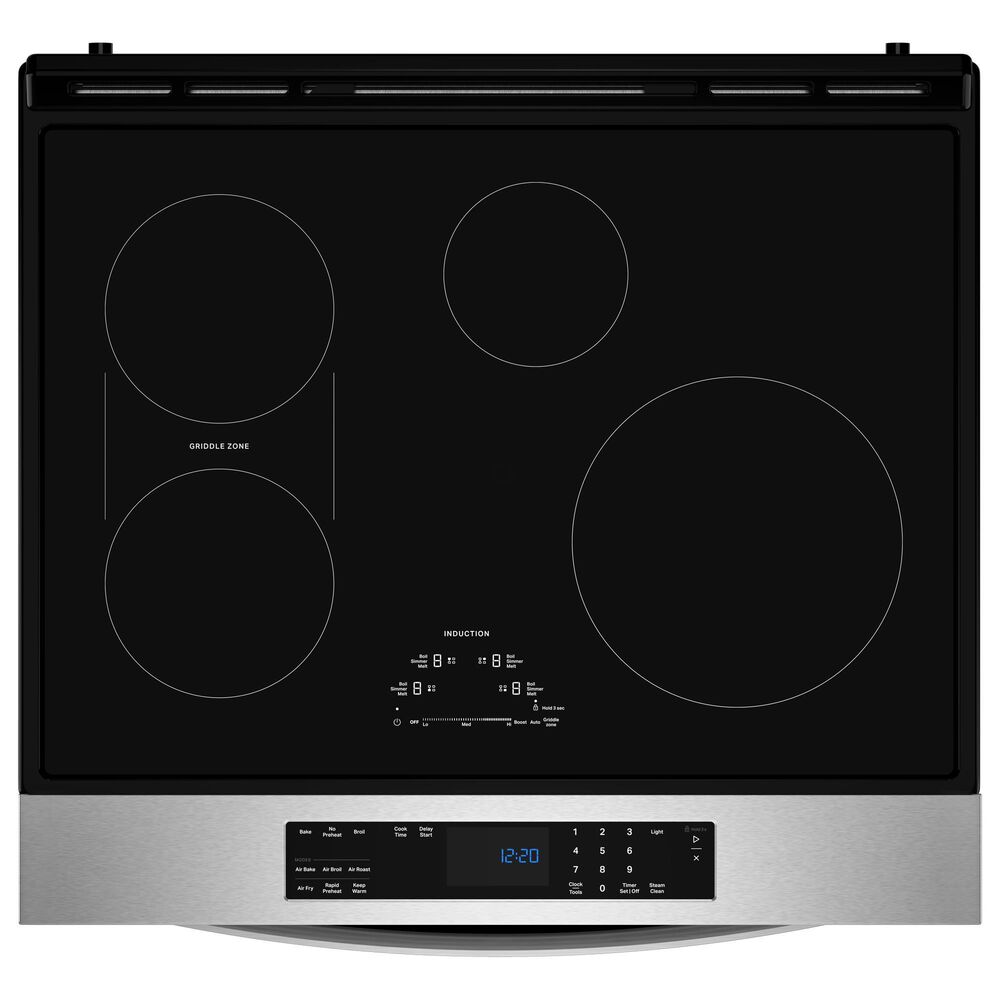 Whirlpool 30" Induction Slide-In Range with No Preheat Air Fry in Stainless Steel, , large