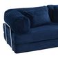 Jaxx Unsofa Stationary Loveseat in Midnight Blue, , large