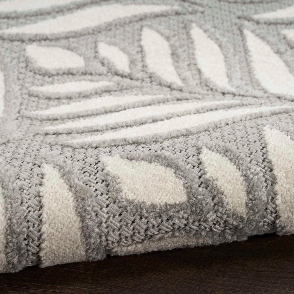 Nourison Aloha 7&#39; x 10&#39; Grey Indoor/Outdoor Area Rug, , large