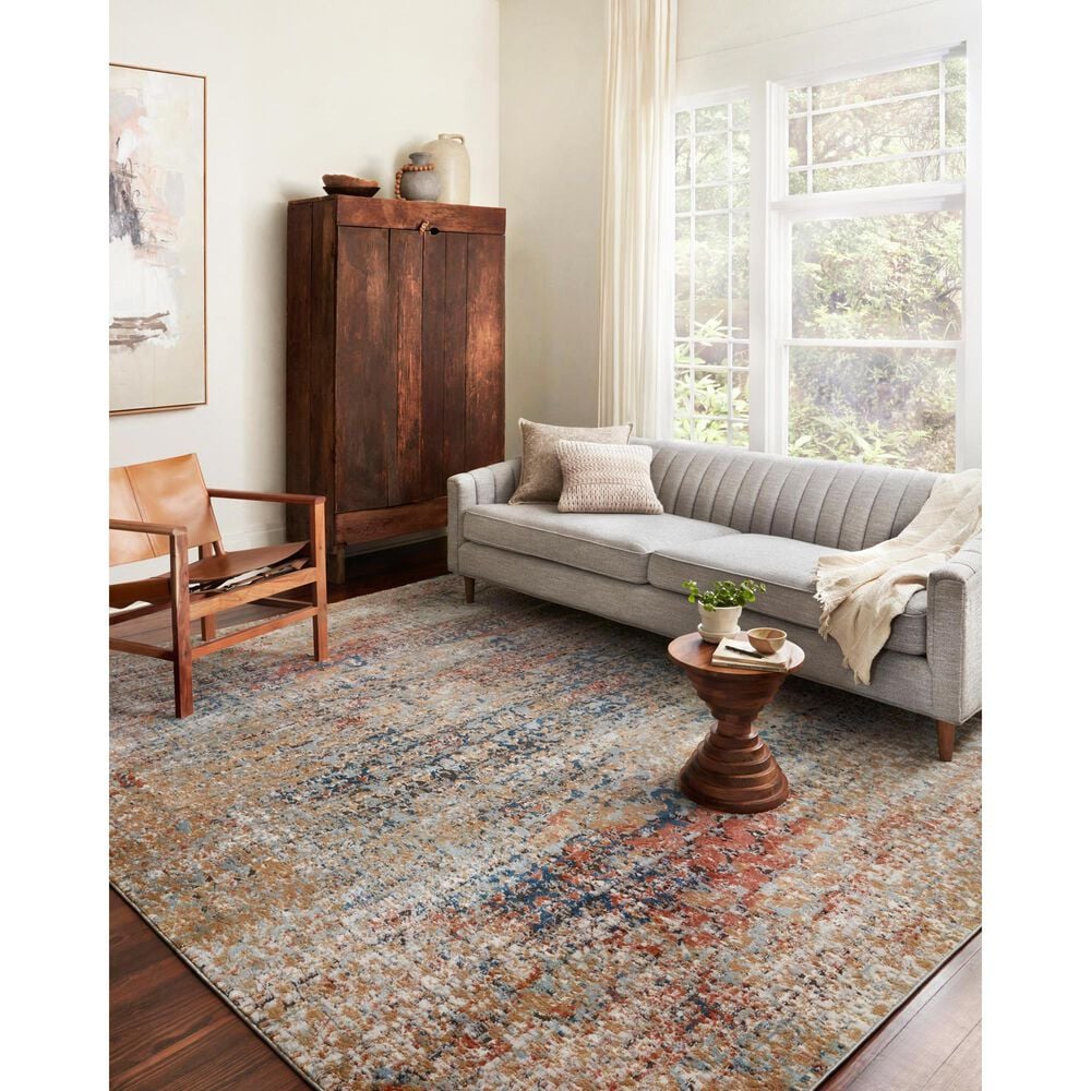 Loloi II Bianca 11&#39;6&quot; x 15&#39; Ocean and Spice Area Rug, , large