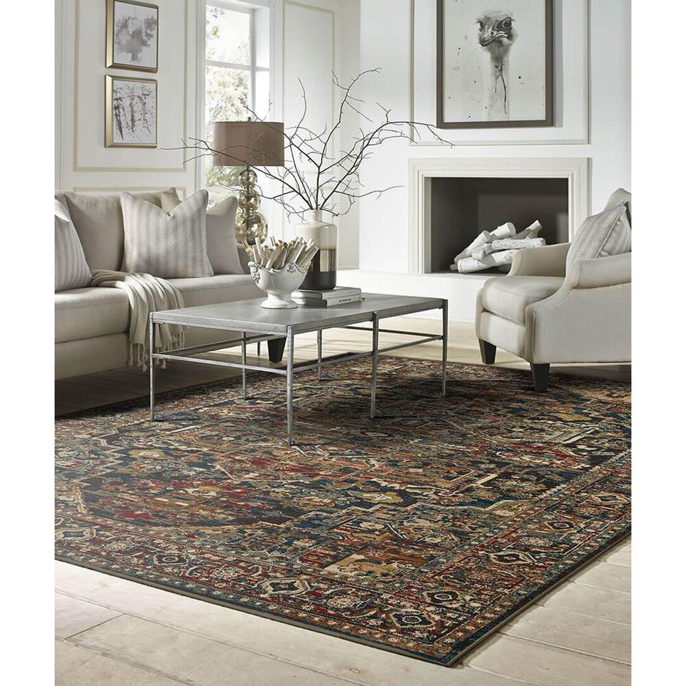 Karastan Spice Market Alcantara 90807-50130 12&#39; x 15&#39; Sapphire Area Rug, , large