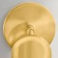 Hudson Valley Lighting Tuthill 1-Light Flush Mount in Aged Brass, , large