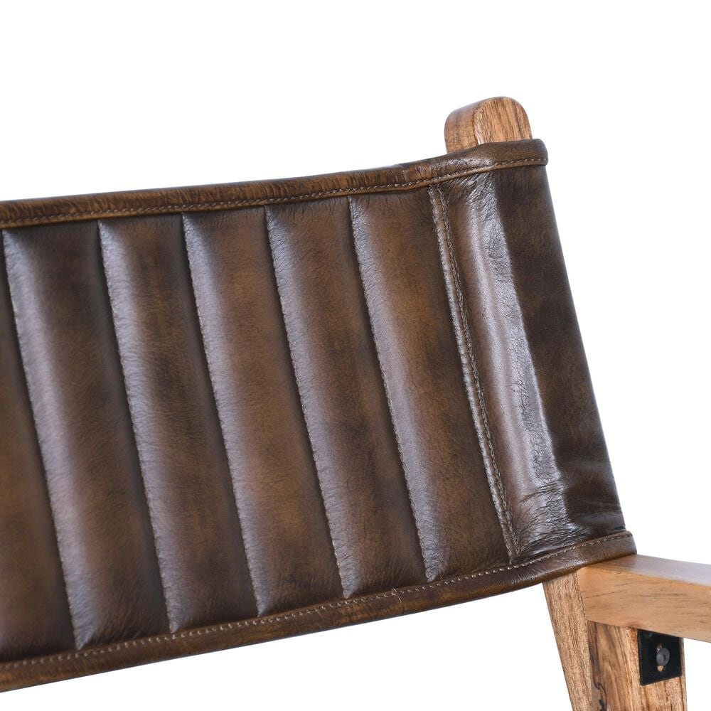 Home Trends &amp; Design Solid Oak Folding Counter Stool in Antique Whiskey, , large