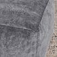 Classic Home Heirloom Pouf Ottoman in Gray Velvet, , large