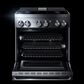 JennAir Noir 30" Dual-Fuel Professional Range in Stainless Steel, , large