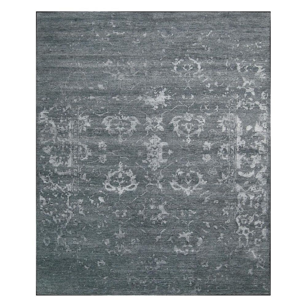 Nourison Silk Shadows SHA15 2'3" x 8' Blue Stone Runner Rug, , large