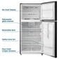 Element 18.1 Cu. Ft. Top Freezer Refrigerator in Black, , large