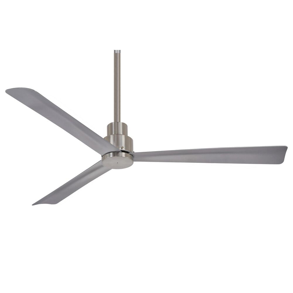 Minka-Aire Simple 52" Indoor/Outdoor Ceiling Fan in Brushed Nickel Wet, , large