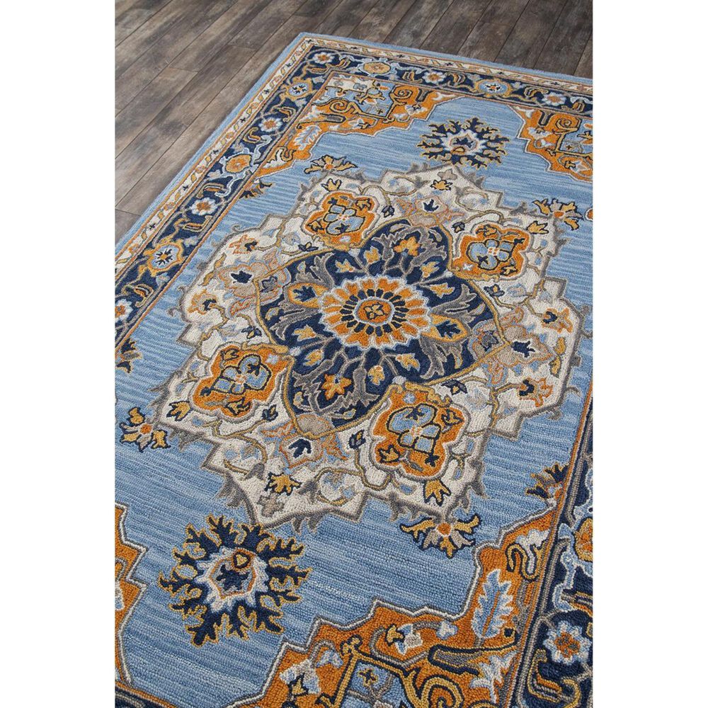 Momeni Ibiza IBI-01 6&#39; x 9&#39; Blue Area Rug, , large