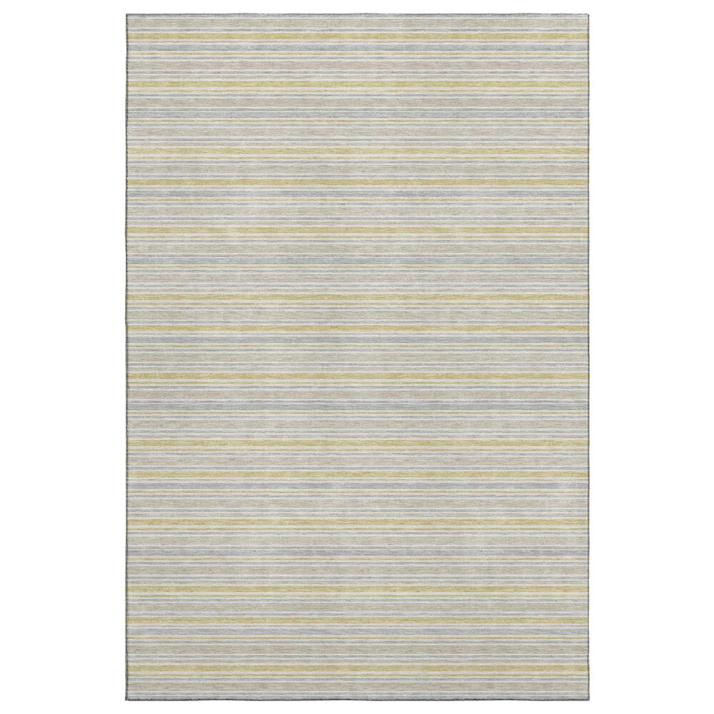Dalyn Rug Company Soft Essentials Striped Wheat 3" x 5" Indoor/Outdoor Area Rug, , large