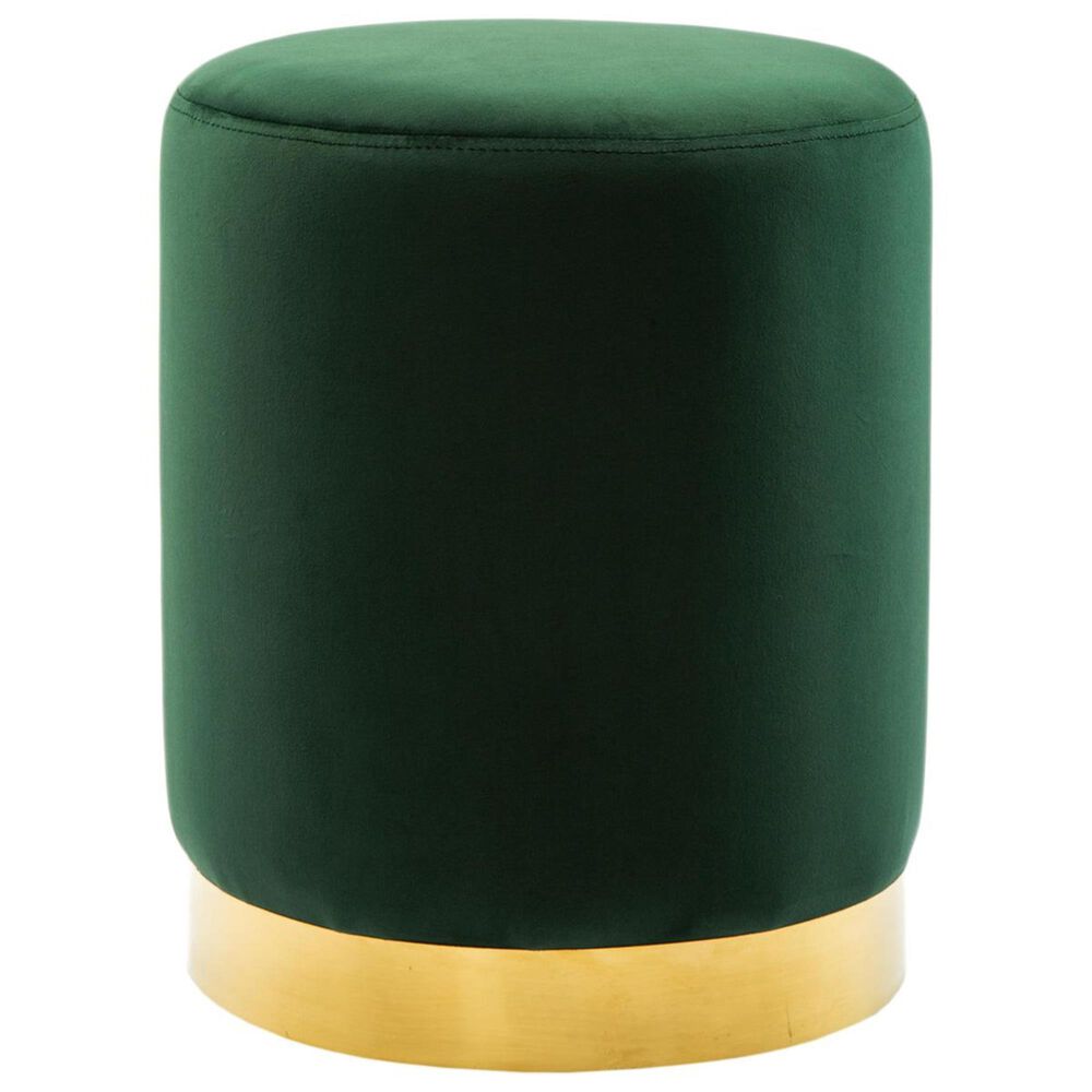 Tov Furniture Pri Ottoman in Forest Green, , large