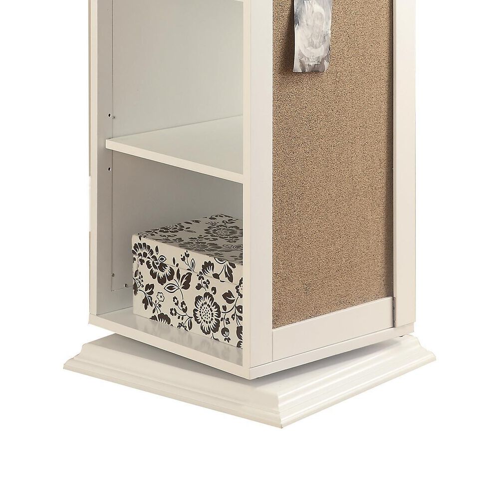 Pacific Landing Swivel Storage Cabinet in White, , large