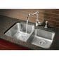 Blanco Stellar 32" 1-3/4 Double Bowl Kitchen Sink in Refined Brushed, , large