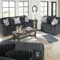 Ashley Midnight-Madness Stationary Sofa in Gunmetal, , large