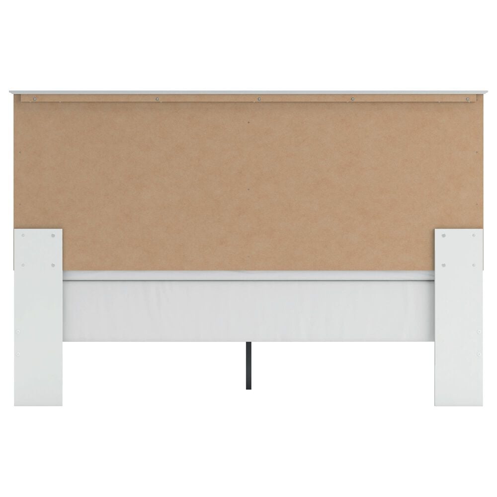 Ashley Bostwick Shoals 5-Piece King Panel Bedroom Set in White, , large