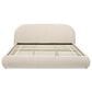 Jennifer Taylor Home Archie Puffy Grounded King Upholstered Platform Bed in Oatmeal Light Beige, , large