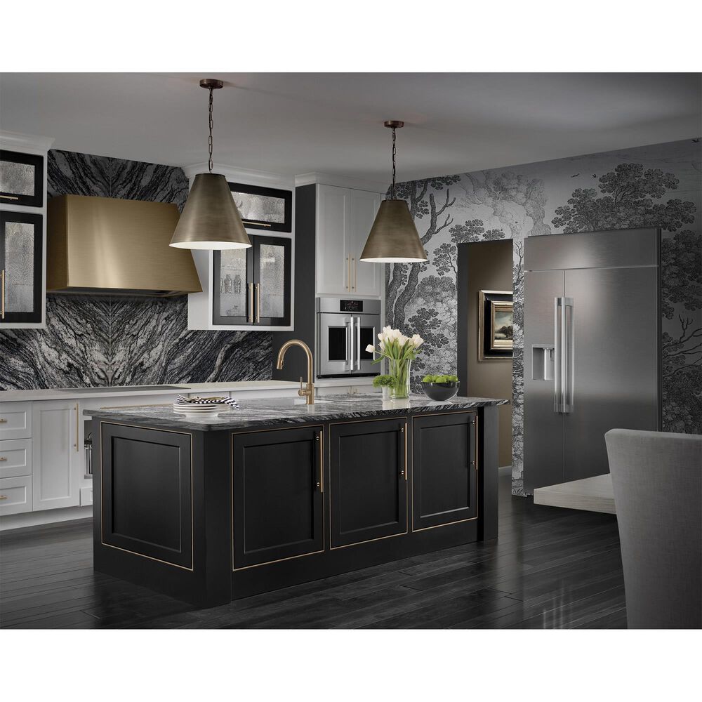 Monogram Statement 30&quot; Smart French Door Electric Single Wall Oven in Stainless Steel, , large