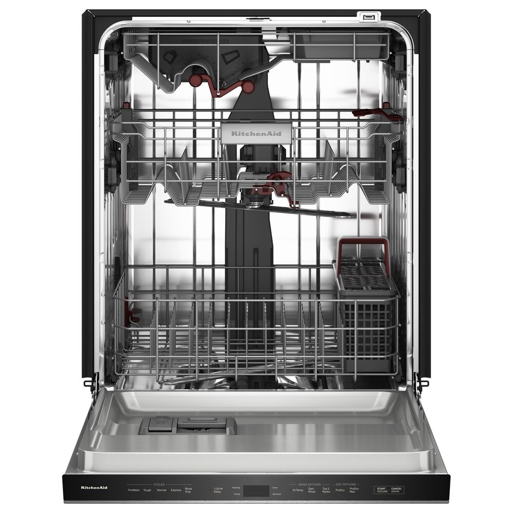 KitchenAid 24&quot; Max Jets Third Rack Dishwasher with Top Control and ProDry System in PrintShield Stainless, , large
