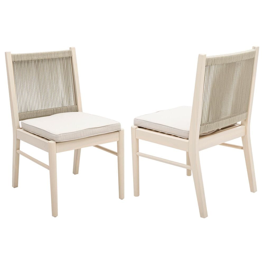 Hearth and Haven Cordoba Outdoor Dining Chair in Beige (Set of 2), , large