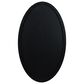 Maple and Jade 40" x 24" Oval Wall Mirror with Thin Minimalistic Frame in Black, , large