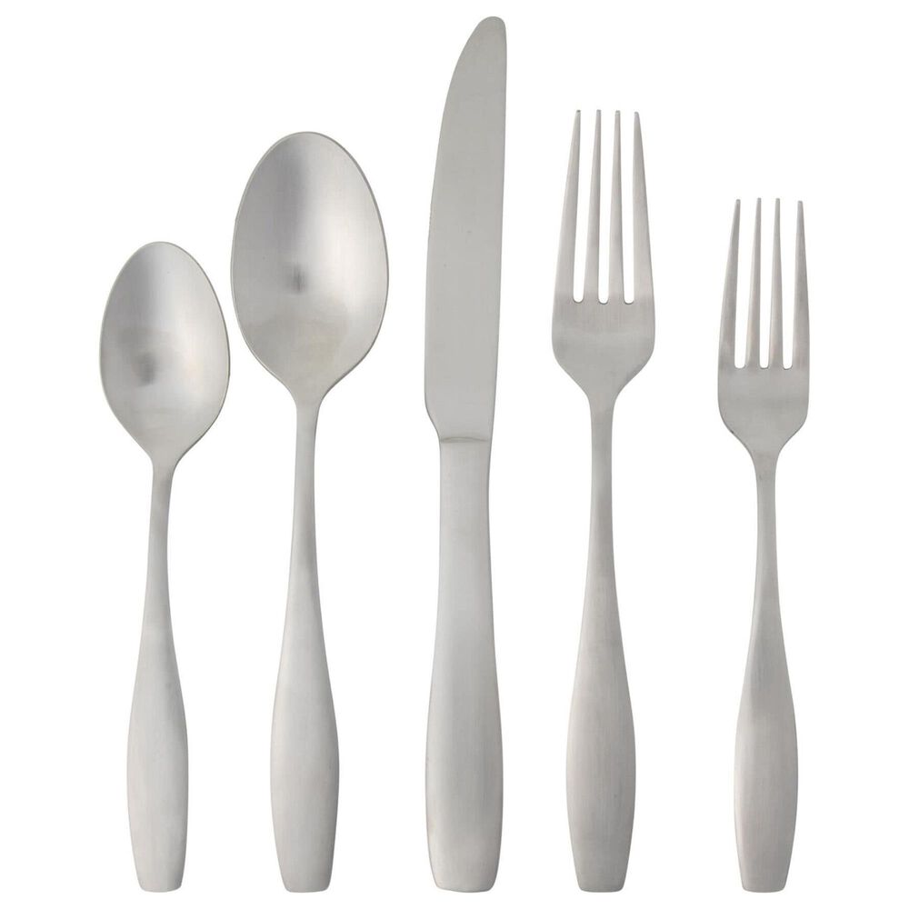 Gibson Overseas, Inc 36-Piece Dinnerware Set in Matte Black and Polished Silver, , large