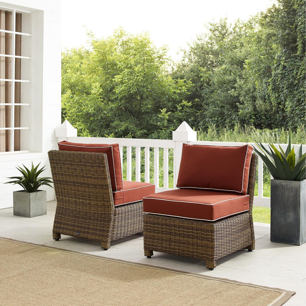 Crosley Furniture Bradenton 2-Piece Patio Chair Set in Sangria, , large