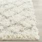 Safavieh Dallas Shag SGD258F-28 2"3" x 8" Ivory/Grey Runner, , large