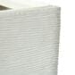 Alfresco Home Shabby Square Patio Planter in Pearl White, , large