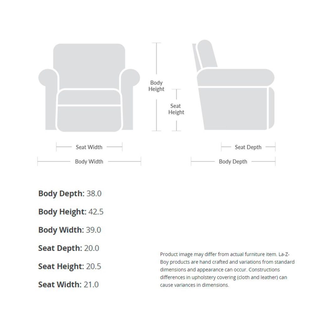 La-Z-Boy Jay Rocker Recliner in Greystone, , large