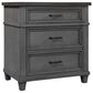 Riva Ridge Caraway 2-Drawer Traditional Nightstand in Slate Gray, , large