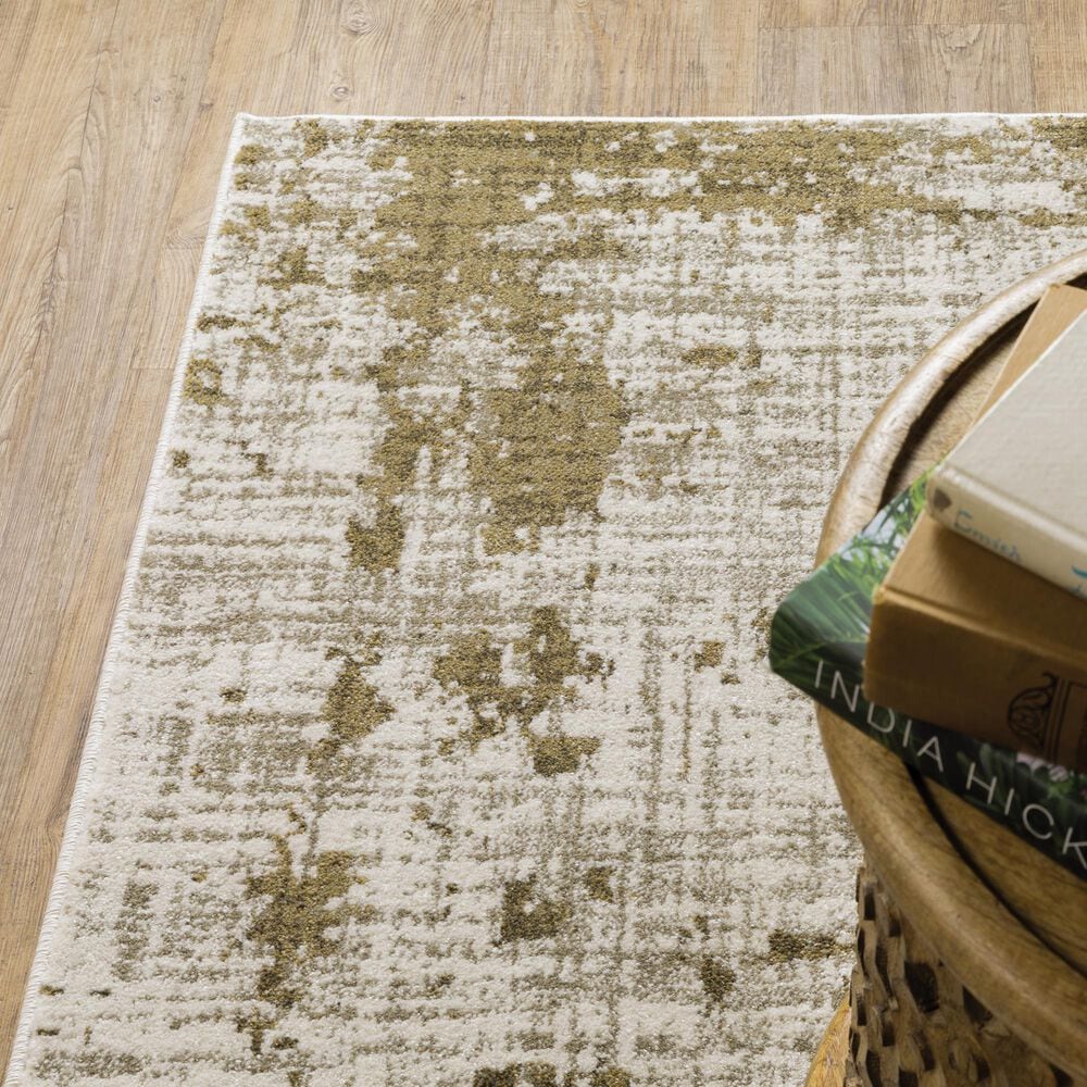 Oriental Weavers Venice Trento 2&#39;3&quot; x 7&#39;6&quot; Beige and Gold Runner, , large