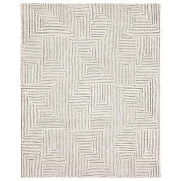 Drew and Jonathan Home Sirocco Algiers 6" x 9" Black and White Area Rug, , large