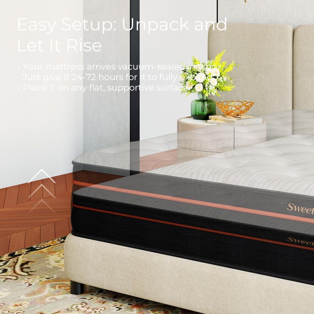 SweetNight Twilighty 14" Medium Queen Mattress in a Box, , large