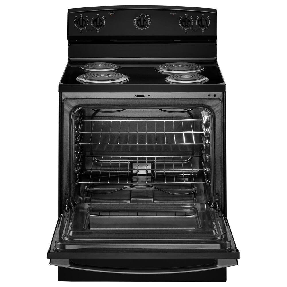 Amana 4.8 Cu. Ft. Electric Range with Knob Controls in Black, , large