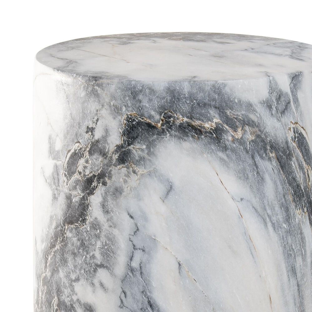 Furniture of America Karvyn 14" Side Table in Blue Gray, , large