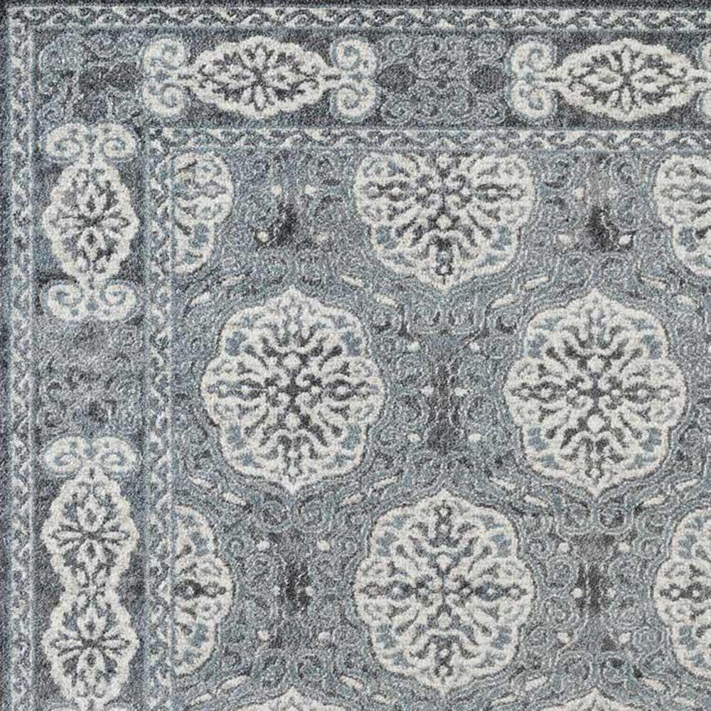 Amer Rugs Alexandria 2&#39; x 6&#39; Steel Blue Runner, , large