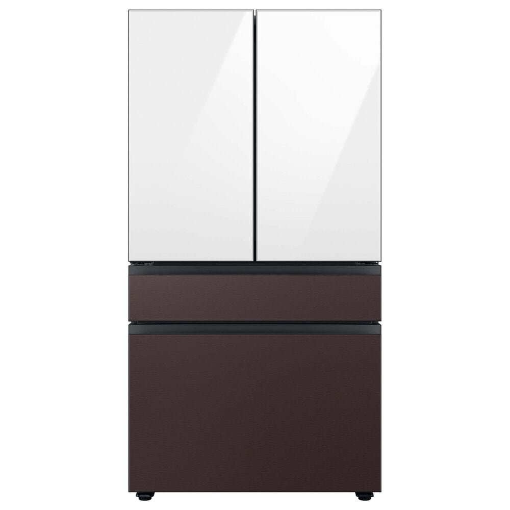 Samsung Bespoke Bespoke 4-Door French Door Refrigerator Top Panel in White Glass, , large