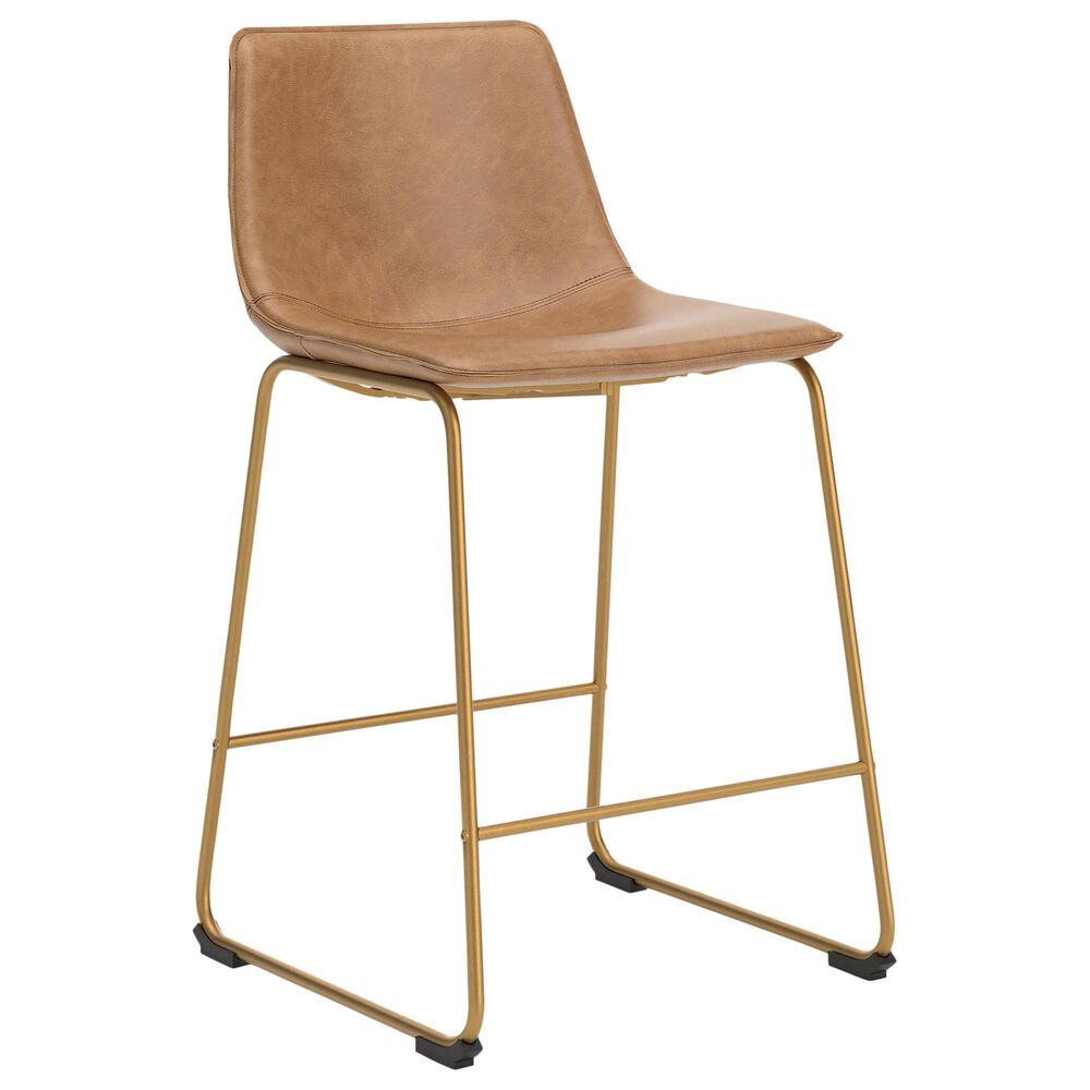 Ashley Ciabori 23.75" Counter Height Barstool in Gold, , large