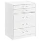 Pacific Landing Danbury 3-Drawer Makeup Vanity Set in White High Gloss, , large