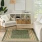 Nourison Horizon HOZ03 Green 10" x 14" Indoor/Outdoor Area Rug, , large