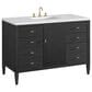 James Martin Vanities Myrrin 48" Vanity in Carbon Oak with 3 cm White Zeus Quartz Top, , large