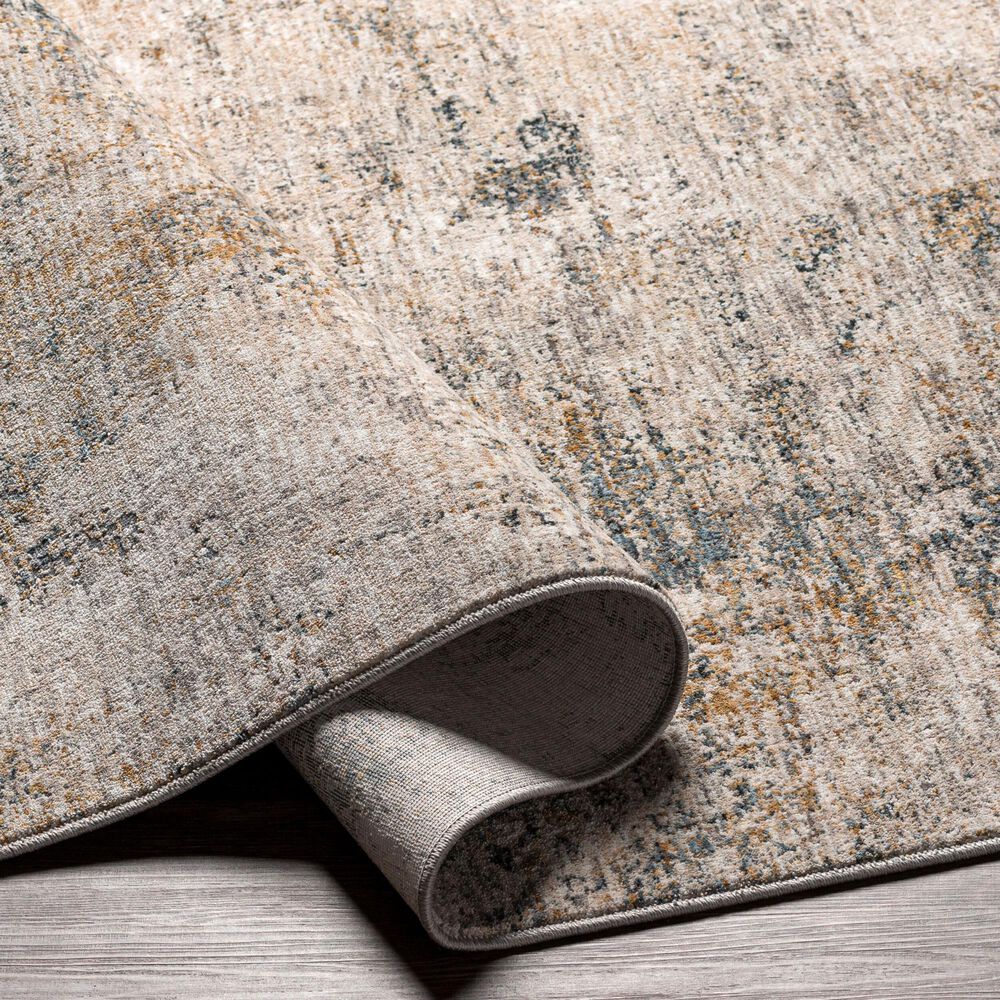 Surya Cardiff CDF-2304 Medium Gray, Light Blue, Mustard and Dark Blue 7'10" x 10'2" Area Rug, , large