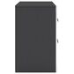 Ashley Zuraleus 2-Drawer Night Stand in Matte Black and Chrome, , large