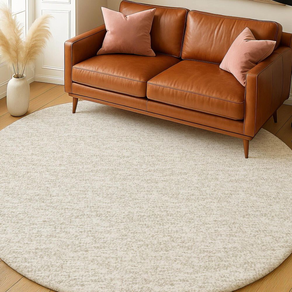 Dalyn Rug Company Voyage VY2 Linen 8' Round Area Rug, , large
