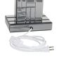 Maple and Jade Glam Table Lamp with Rectangular Shade in Silver, , large